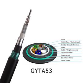 کیفیت  96core GYTA53 Loose Tube Stranding Direct Burial Double Armored Outdoor Fiber Optic Cable کارخانه
