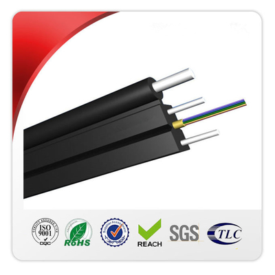 2 هسته خارجی HS کد 8544700000 با سیم فولادی تقویت کابل قطره داخلی FTTH