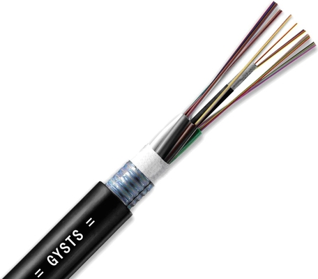 کابل فیبر نوری در فضای باز با حالت تک حالت چند حالت با قطر کلی 9.5x18.3mm