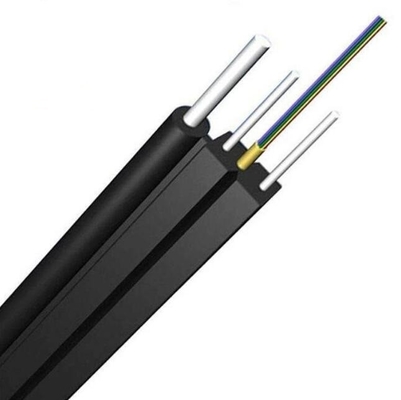 کابل قطره FTTH 2 هسته G657A2 فیبر 3 سیم فولاد LSZH جاکت کابل فیبر نوری