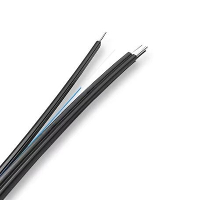 FTTH درب پایین کابل نوری دوطرفه G657A GJYXCH 2 هسته کابل نوری تک حالت