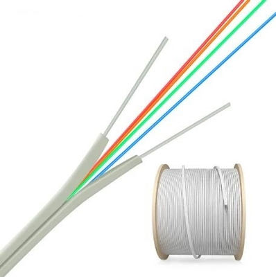 انعطاف پذیر 2 6 هسته G657 A1 G 657a1 خود پشتیبانی FTTH فیبر نوری قطره کابل