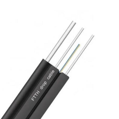 سیم فولادی بیرونی 1 هسته 2 هسته 4 هسته خود پشتیبانی G657a1 G657a2 9/125 FTTH قطره کابل