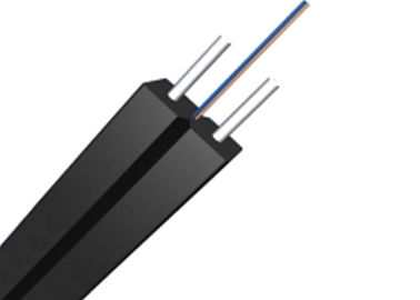 1-24 Core SM G657A1 زره پوش فیبر Drop Cable FTTH شبکه LSZH Black Jacket for Indoor