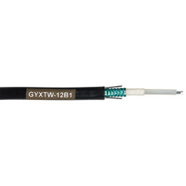 کابل فیبر نوری هوایی OEM Central Loose Tube GYXTW 2 - 24 Core با کارایی بالا (سازندگان کابل نوری)