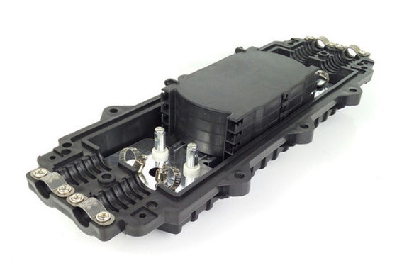 36 Core Fiber Optical Cable Joint Closure افقی نوع مشکی رنگ