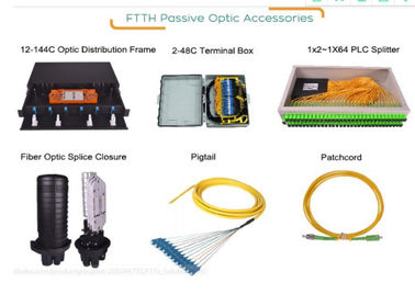LC / SC / FC / ST / MU / E2000 فیبر نوری Pigtail تکرارپذیری خوب برای FTTH