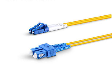 LC-SC Single Mode فیبر نوری Patch Cord 500 چرخه طول عمر ISO9001