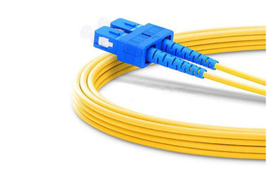 سیم پچ SC -LC ، کابل های فیبر فیبر 2.50 میلی متر قطر PVC مواد با غلظت بالا کارخانه