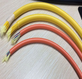 کابل فیبر نوری 6 هسته ای سفارشی OEM چین، کابل فیبر نوری Breakout با دوام بالا