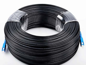 کابل فیبر نوری داخلی کابل Black Jacket FTTH drop با فیبر G657A1 برای فضای داخلی