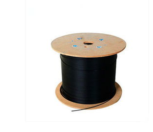ژاکت LSZH/PVC 1 2 4 Core Single Mode FRP Strength GJXFH Flex Durable FTTH Fiber Optic Drop Cable