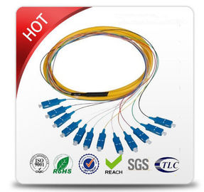 SC sc patch cord تک حالت فیبر نوری فیبر نوری 10m طول مواد PVC قطر ژاکت بیرونی قطر 3.0 میلی متر