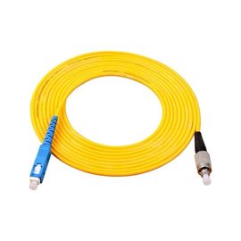 سیم پچ SC -LC ، کابل های فیبر فیبر 2.50 میلی متر قطر PVC مواد با غلظت بالا کارخانه