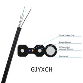 GJYXCH/GJYXFCH خود ساپورت فضای باز FTTH Drop Cable 1/2/4 Core Single Mode شکل 8 کابل فیبر نوری