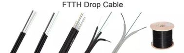 کابل فیبر نوری پروانه ای شکل FTTH GJYXFH Simplex Bow Type G657A1 Drop Wire Fiber Optic 2 Core