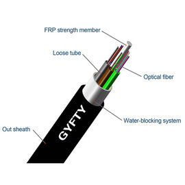 کابل فیبر نوری فضای باز FRP 122-144 GYFTY G652D