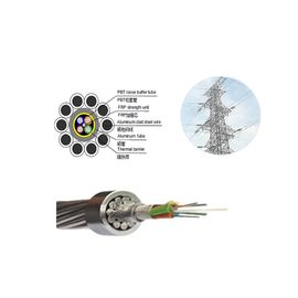 48 هسته هوایی ACS زرهی OPGW (سیم زمین بالای کامپوزیت فیبر نوری) کابل فیبر نوری