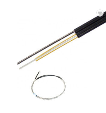G657A1 Fiber FRP LSZH Sheath FTTH Drop Cable 1 Core Indoor Cableing System