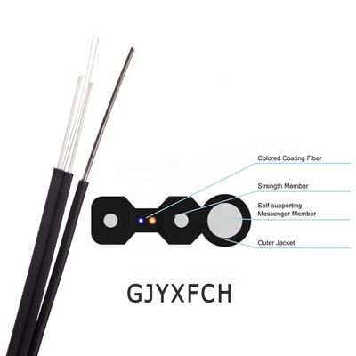 غلاف LSZH نوع کمان FTTH Drop Cable Four Core Multimode