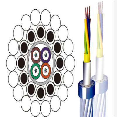 کابل سیم زمینی OPGW کابل آلومینیومی روکش فولادی سیم فیبر نوری OPGW