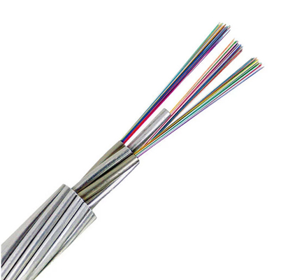 کابل فیبر نوری OPGW 24/48 Core Single Mode G652d Power Opgw Aeirlal Wire